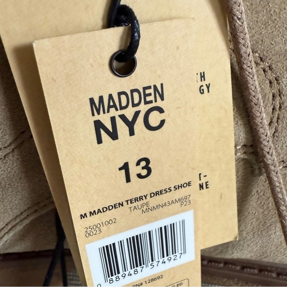 Madden NYC Men's Genuine Suede   Terry Dress Shoes Taupe Size 13 business work - Picture 13 of 13